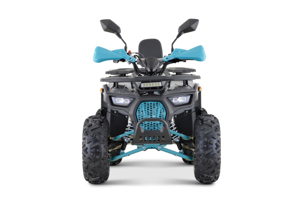 Квадроцикл подростковый FXMOTO (ФХМото) PIKE 150 чёрный/синий (машинокомплект) | Мототека