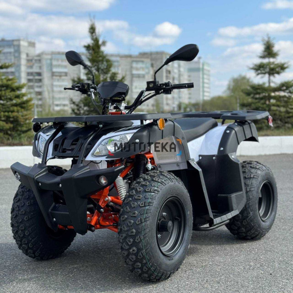 Квадрицикл подростковый KAYO (Кайо) AU150 CVT (белый пластик 2024 г.) (обрешетка. 1560012-824-6145) с ПСМ | Мототека