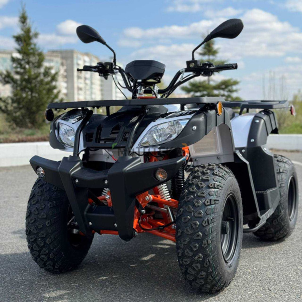 Квадрицикл подростковый KAYO (Кайо) AU150 CVT (белый пластик 2024 г.) (обрешетка. 1560012-824-6145) с ПСМ | Мототека